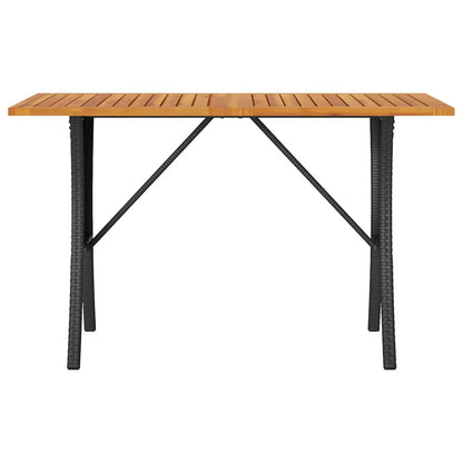 Divano da Giardino a 3 Posti Cuscini&Tavolo Nero in Polyrattan | homemem39