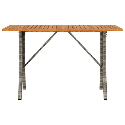 Divano da Giardino a 3 Posti Cuscini&Tavolo Grigio Polyrattan | homemem39