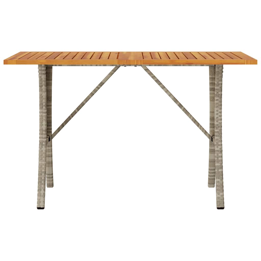 Divano 3 Posti con Cuscini e Tavolo Grigio Chiaro Polyrattan | homemem39