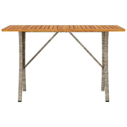 Divano 3 Posti con Cuscini e Tavolo Grigio Chiaro Polyrattan | homemem39