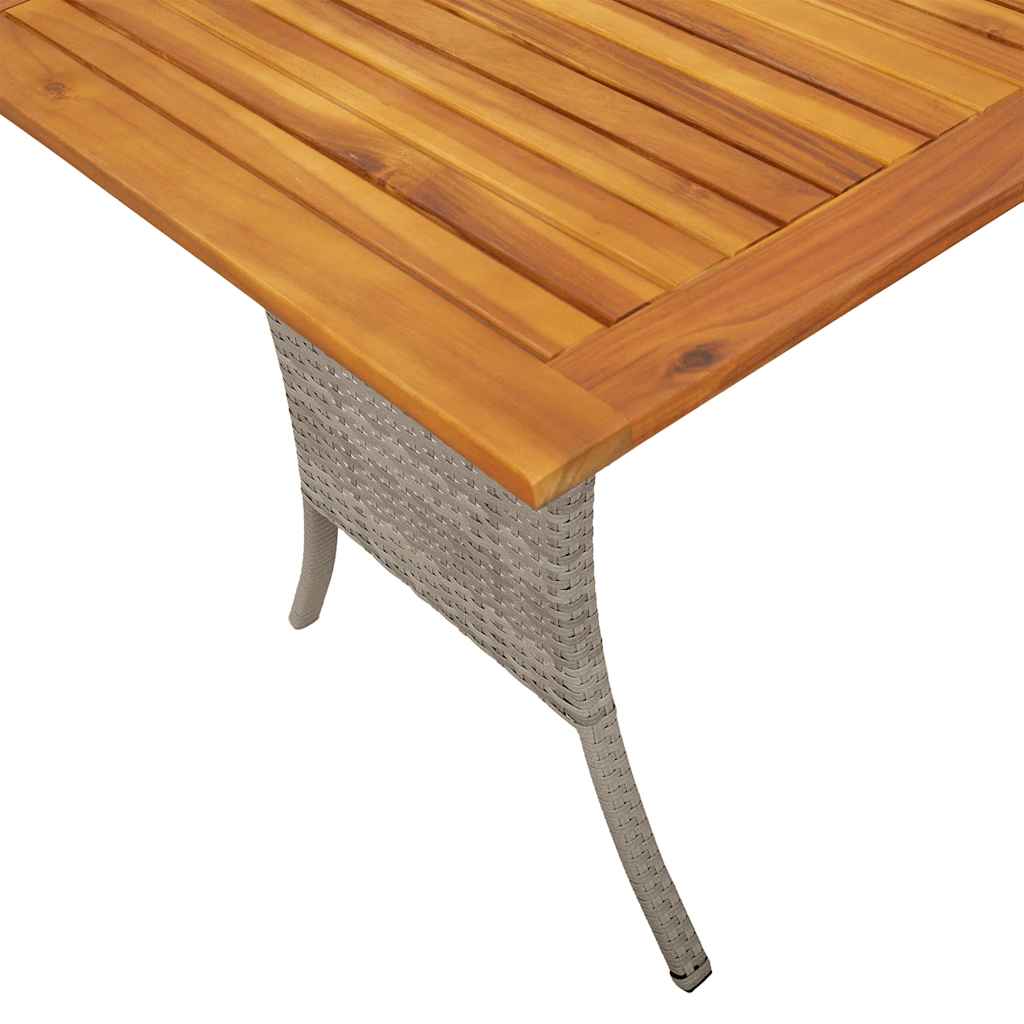 Divano 3 Posti con Cuscini e Tavolo Grigio Chiaro Polyrattan | homemem39