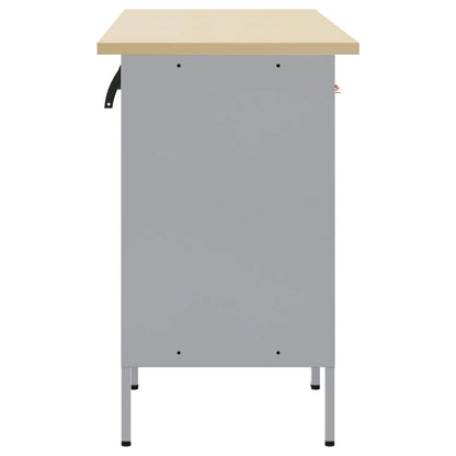 Mobile da lavoro 3 pcs Nero e Grigio 150 x 55 x 85 cm | homemem39