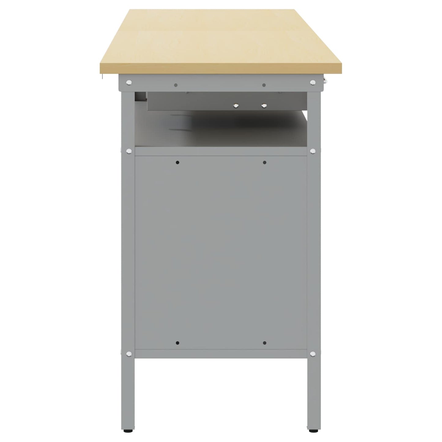Set banco da lavoro 2 pcs Rosso e Grigio 200 x 55 x 85 cm | homemem39