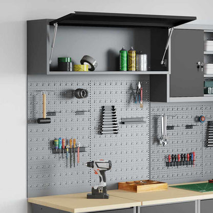 Set di armadi per attrezzi con lo scaffale 3 pcs Nero | homemem39