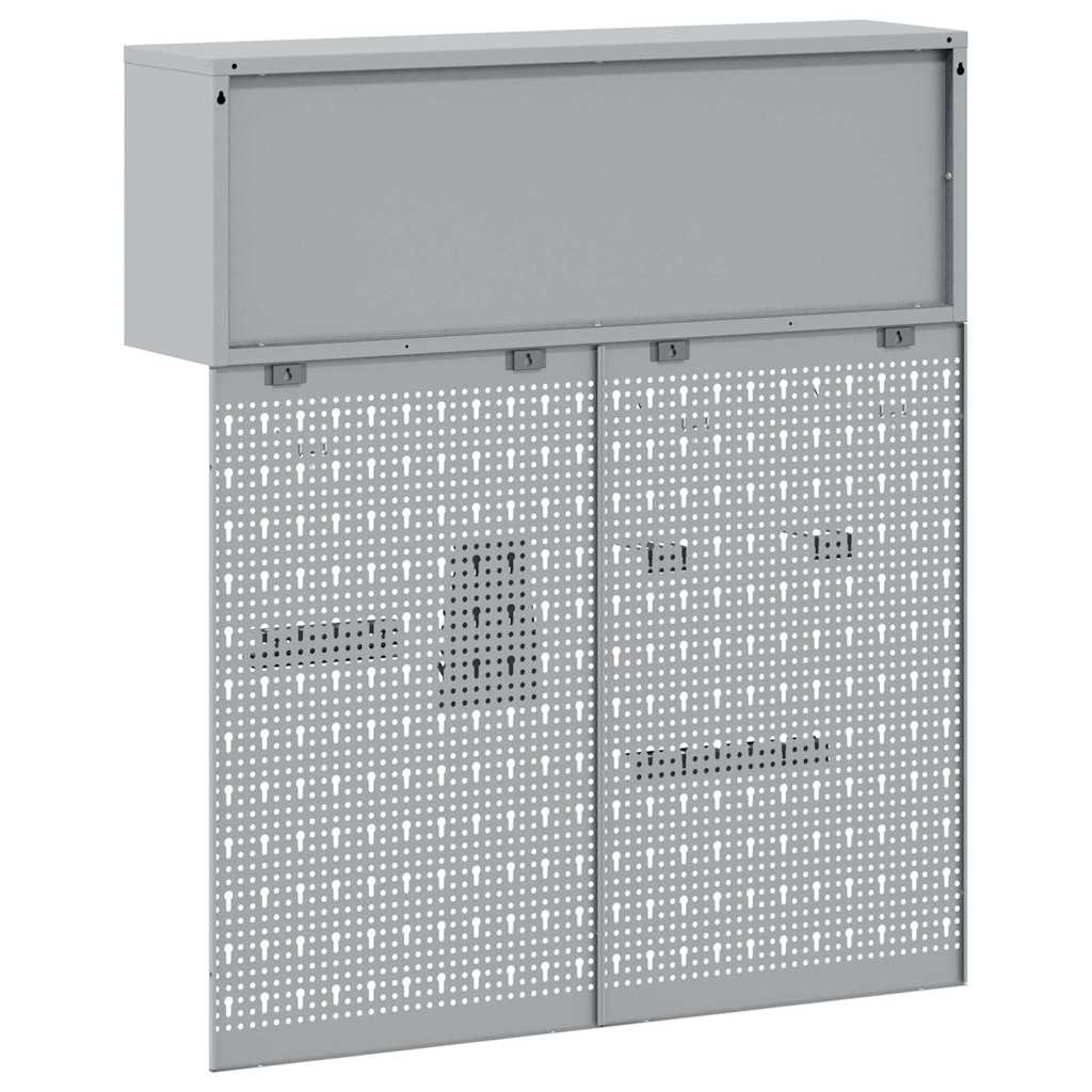 Set di armadi per attrezzi con lo scaffale 3 pcs Rosso | homemem39
