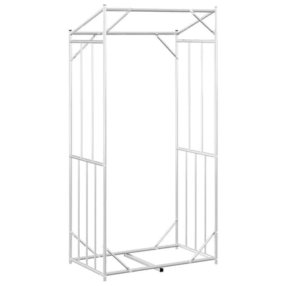 Rastrelliera per Legna con Copertura Antipioggia 100x60x200 cm - homemem39