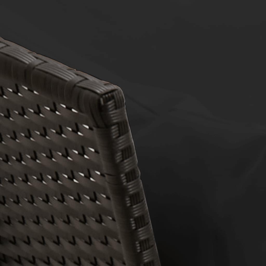 Divano da Giardino con Cuscini in Polyrattan Nero | homemem39
