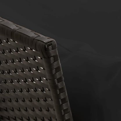 Divano da Giardino con Cuscini in Polyrattan Nero | homemem39
