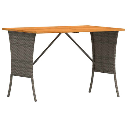 Set da Pranzo da Giardino 4 pz con Cuscini in Polyrattan Grigio | homemem39