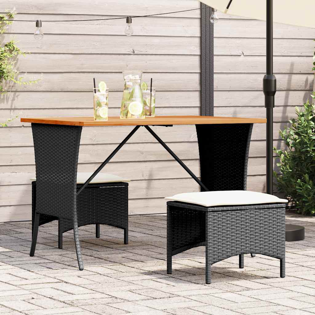 Set da Pranzo da Giardino 3 pz con Cuscini