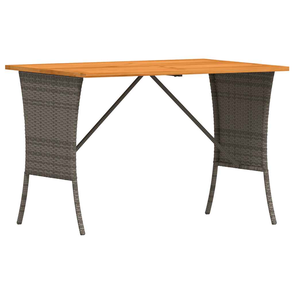 Set da Pranzo da Giardino 3 pz con Cuscini in Polyrattan Grigio | homemem39