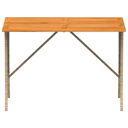 Set da Pranzo da Giardino 3 pz con Cuscini Beige in Polyrattan | homemem39