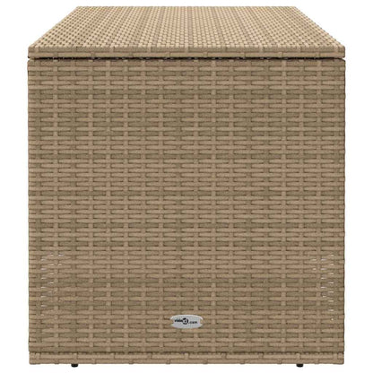 Scatola per Cuscini da Esterno Beige 100x55x55,5 cm Polyrattan - homemem39