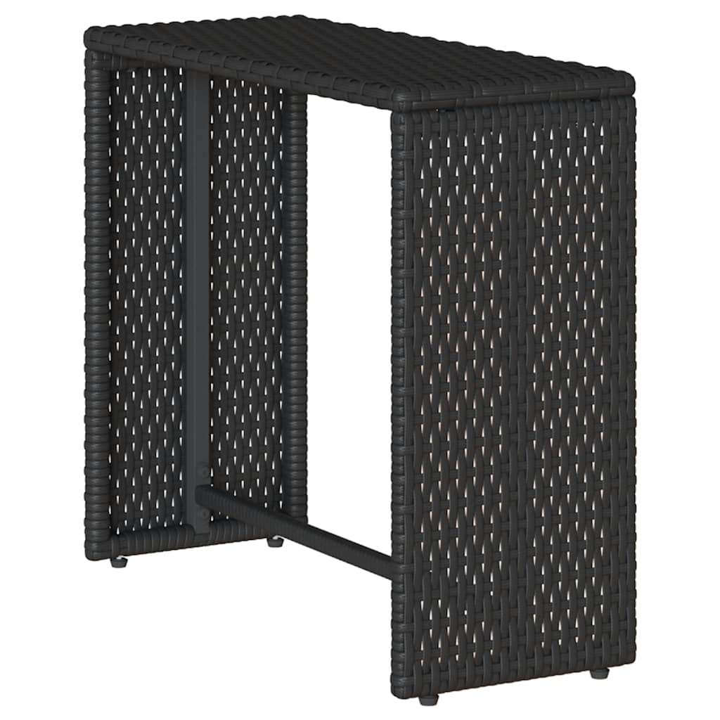 Set Divani da Giardino 5 pz con Cuscini in Polyrattan Nero | homemem39