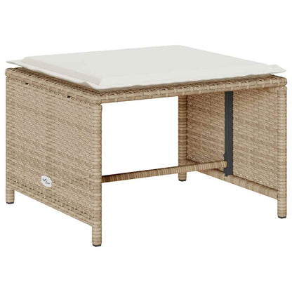 Set Divano da Giardino 5 pz con Cuscini in Polyrattan