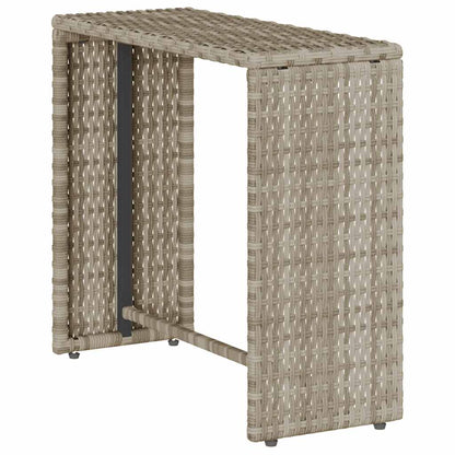 Set Divano da Giardino 5pz con Cuscini Grigio Chiaro Polyrattan | homemem39