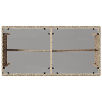 Set da Pranzo da Giardino 3 pz con Cuscini Beige in Polyrattan | homemem39