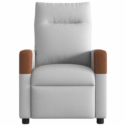 Poltrona Reclinabile in Tessuto Grigio Nuvola | homemem39