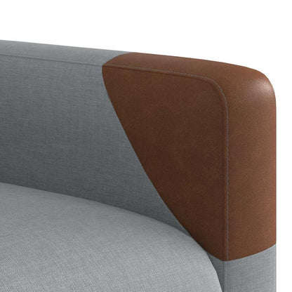 Poltrona Reclinabile in Tessuto Grigio Chiaro | homemem39