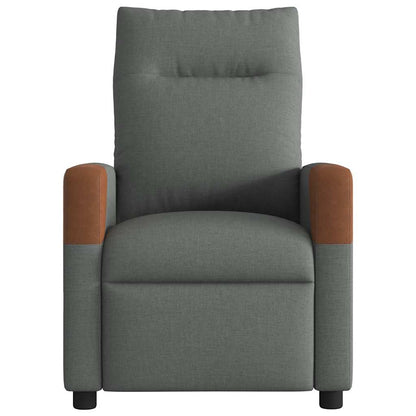 Poltrona reclinabile in tessuto grigio scuro | homemem39