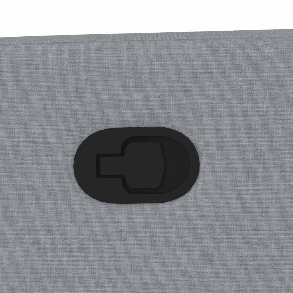 Poltrona Massaggiante Reclinabile Grigio Chiaro in Tessuto - homemem39