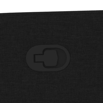 Poltrona Massaggiante Reclinabile Nera in Tessuto - homemem39