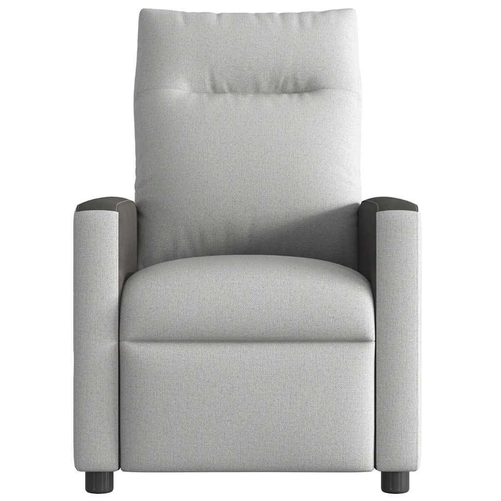 Poltrona Reclinabile in Tessuto Grigio Nuvola | homemem39