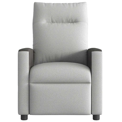Poltrona Reclinabile in Tessuto Grigio Nuvola | homemem39