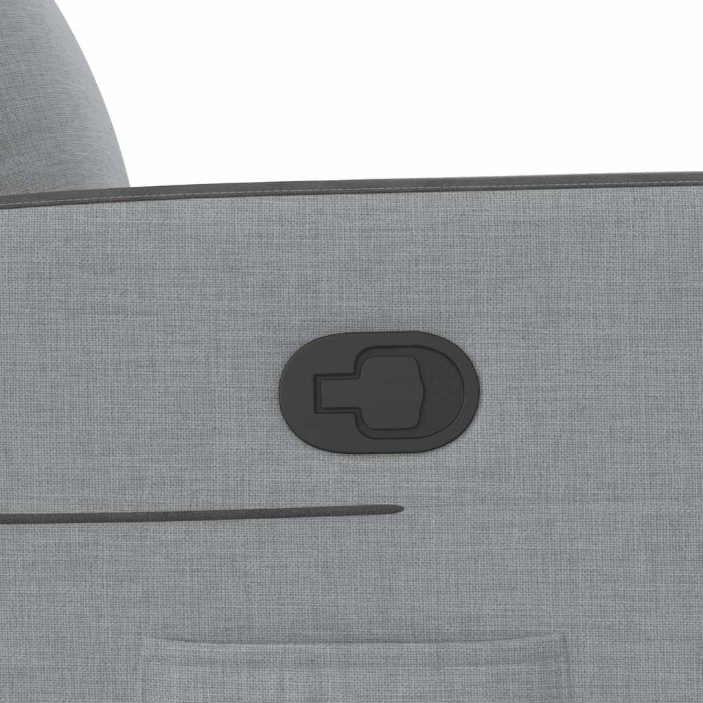 Poltrona Reclinabile in Tessuto Grigio Chiaro | homemem39