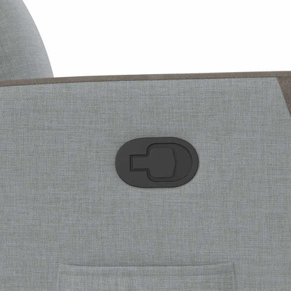 Poltrona Reclinabile in Tessuto Grigio Chiaro - homemem39