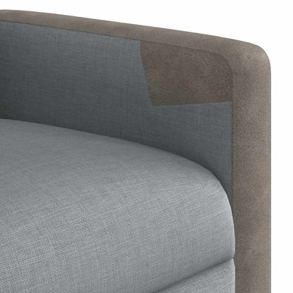 Poltrona Reclinabile in Tessuto Grigio Chiaro | homemem39