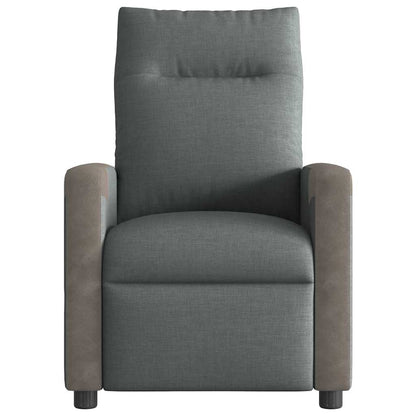 Poltrona Reclinabile in Tessuto Grigio Scuro | homemem39