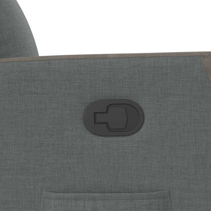 Poltrona Reclinabile in Tessuto Grigio Scuro - homemem39