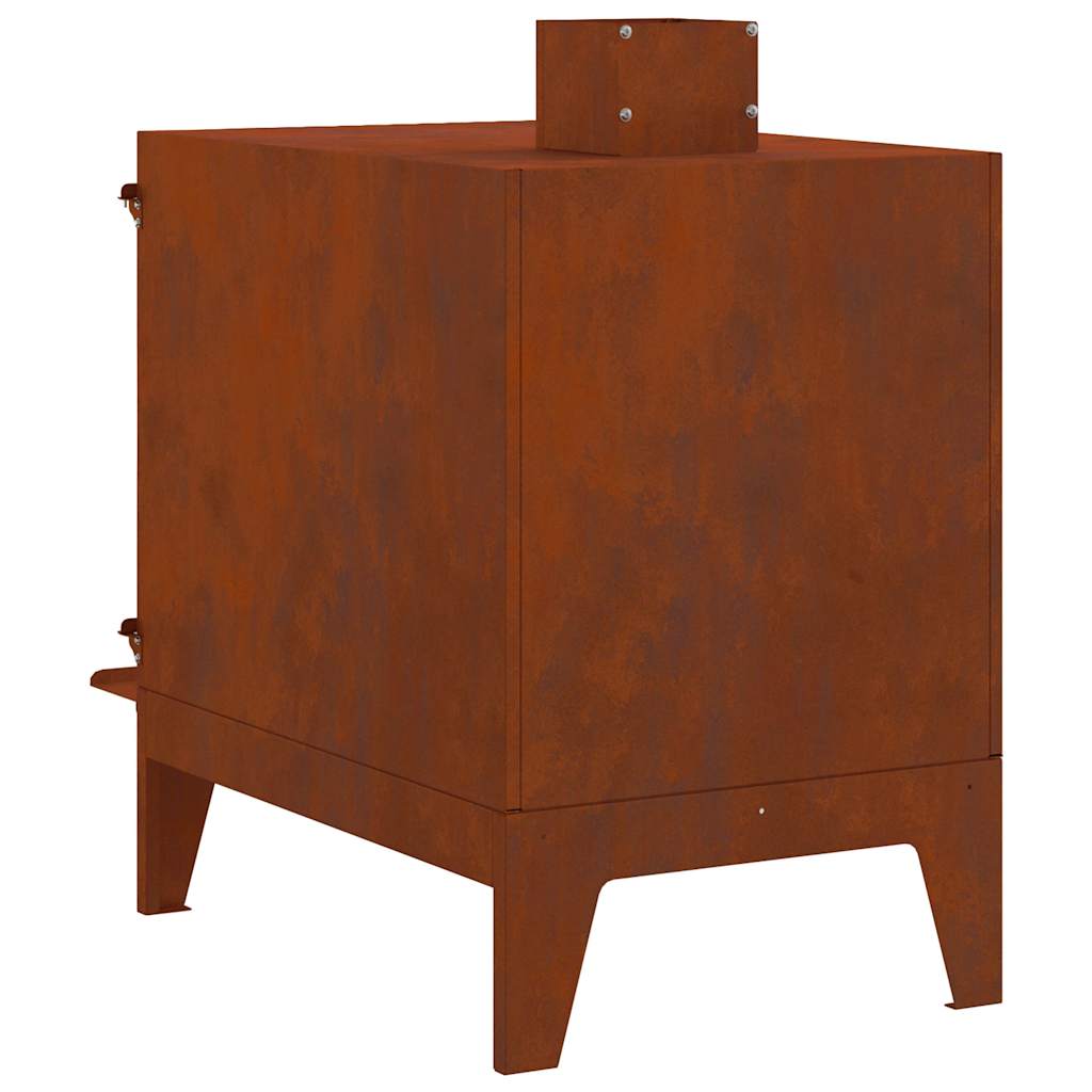 Stufa da Campeggio 35x50x60 cm in Acciaio Corten | homemem39