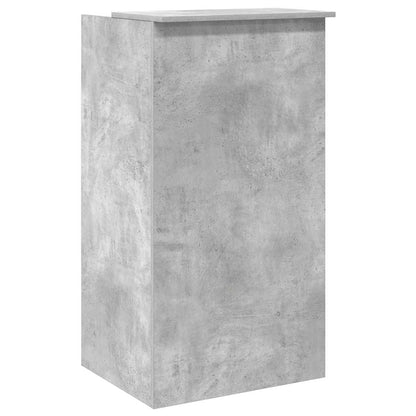 Banco Reception Grigio Cemento 55x50x103,5 cm Legno Multistrato - homemem39