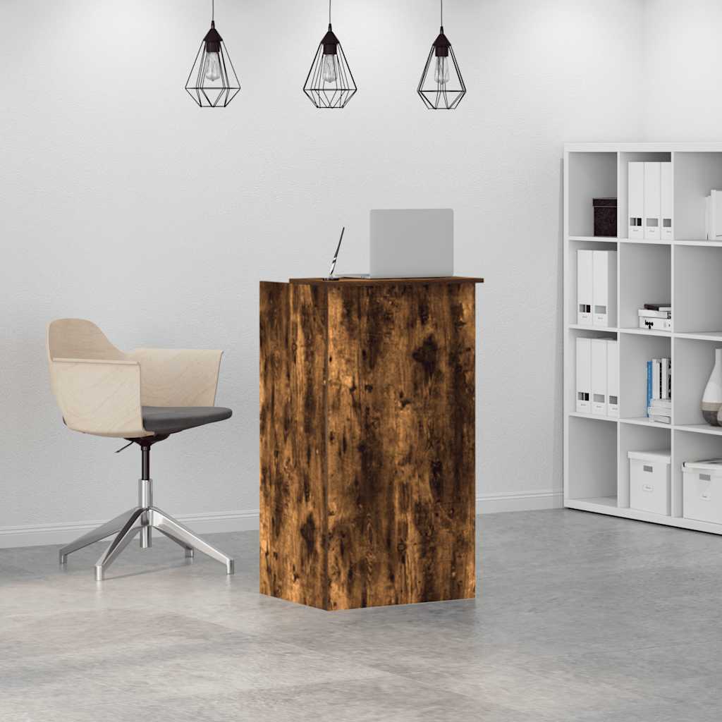 Banco Reception Rovere Fumo 55x50x103,5 cm in Legno Multistrato | homemem39