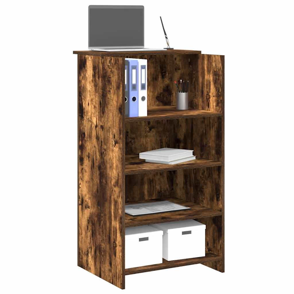 Banco Reception Rovere Fumo 55x50x103,5 cm in Legno Multistrato - homemem39