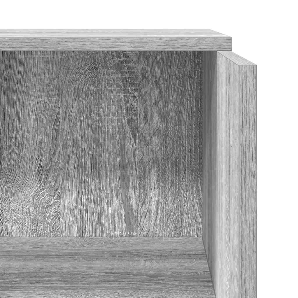 Banco Reception Grigio Sonoma 55x50x103,5 cm Legno Multistrato | homemem39