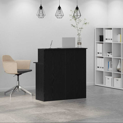 Banco Reception Nero 100x50x103,5 cm in Legno Multistrato