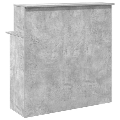 Banco Reception Grigio Cemento 100x50x103,5cm Legno Multistrato