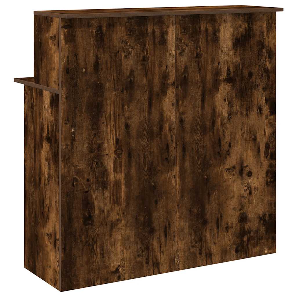 Banco Reception Rovere Fumo 100x50x103,5cm in Legno Multistrato