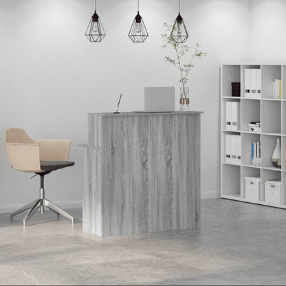 Banco Reception Grigio Sonoma 100x50x103,5 cm Legno Multistrato