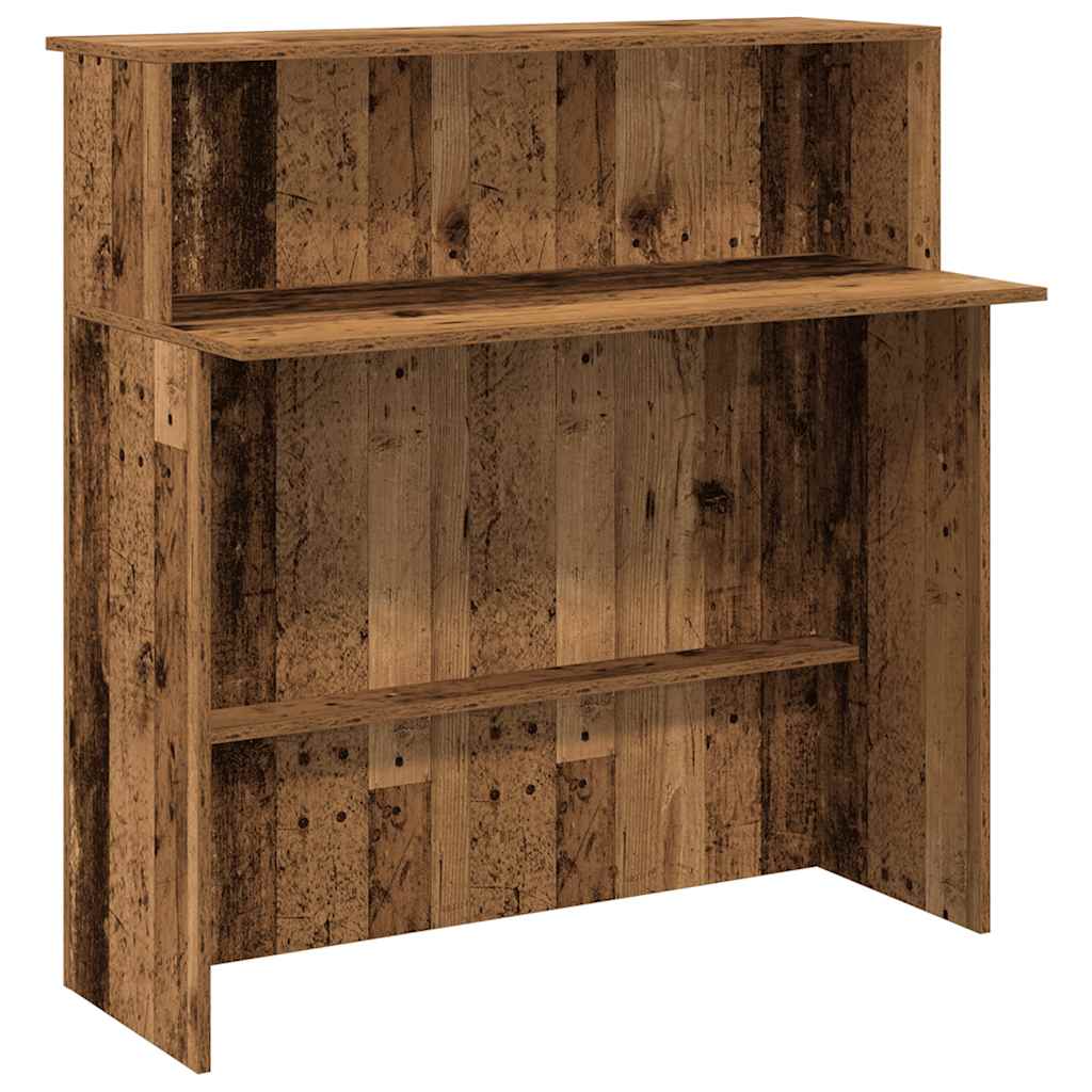 Banco Reception Legno Antico 100x50x103,5 cm Legno Multistrato