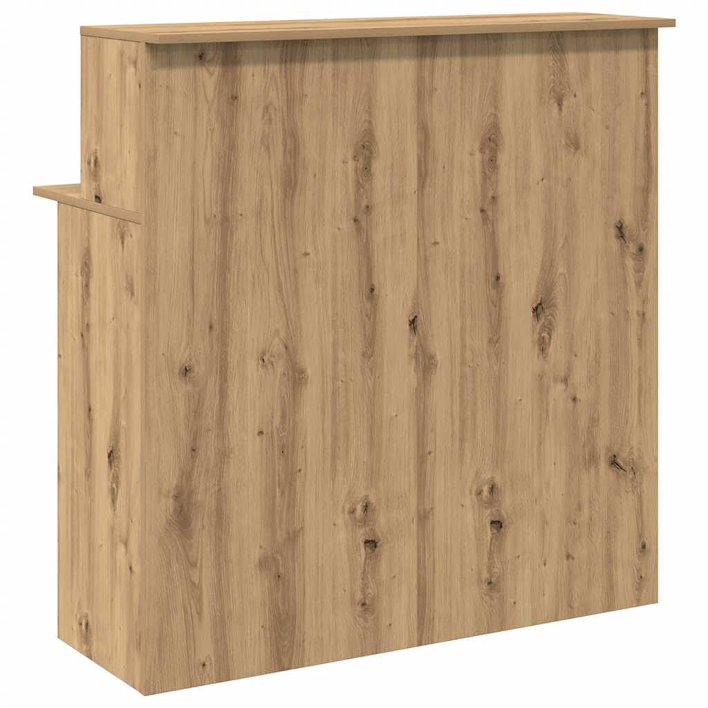 Banco Reception Rovere Artigianale 100x50x103,5cm in Truciolato - homemem39