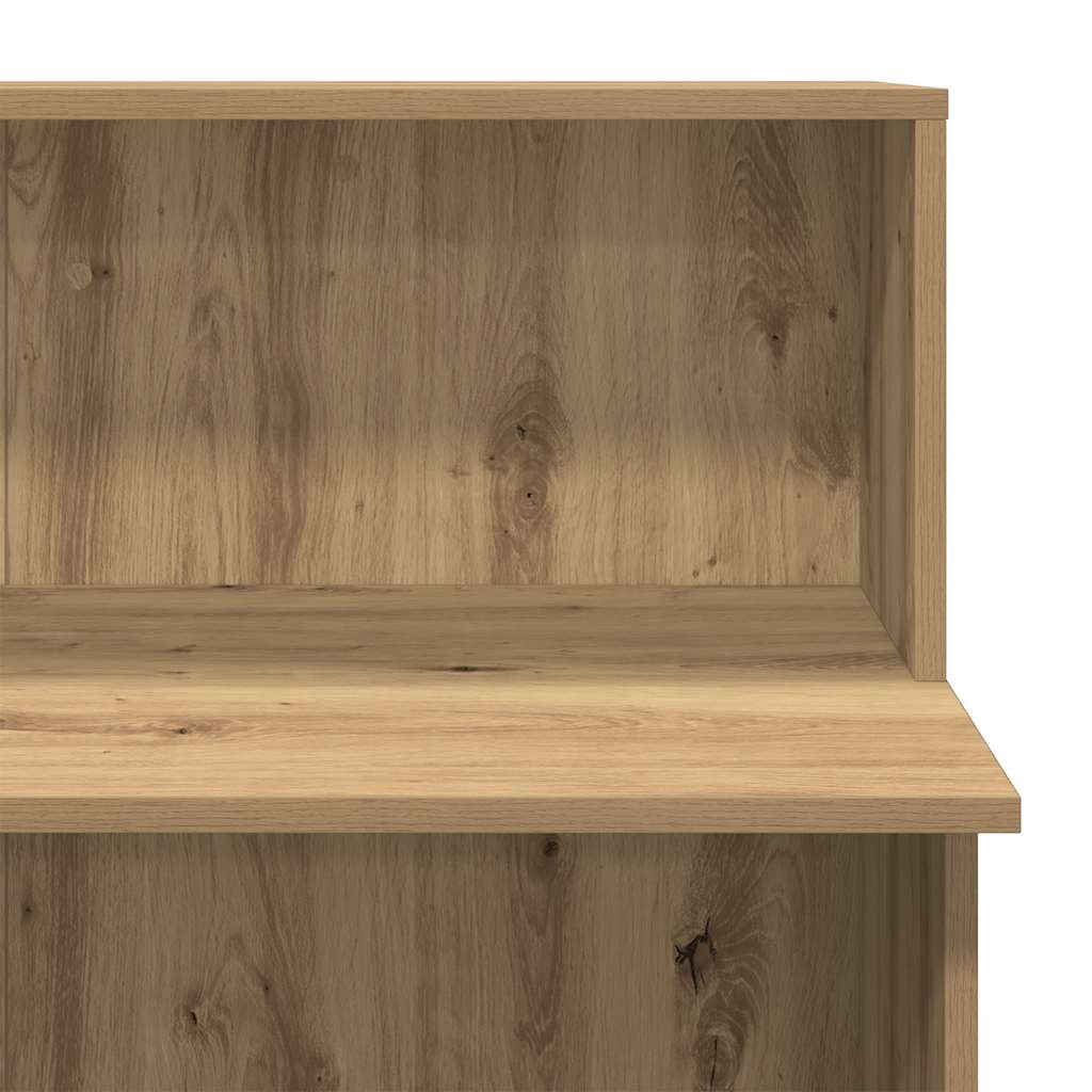 Banco Reception Rovere Artigianale 100x50x103,5cm in Truciolato - homemem39
