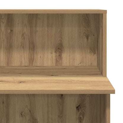 Banco Reception Rovere Artigianale 100x50x103,5cm in Truciolato - homemem39