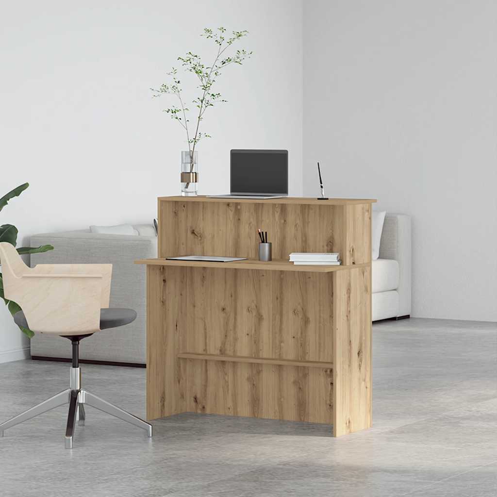 Banco Reception Rovere Artigianale 100x50x103,5cm in Truciolato | homemem39