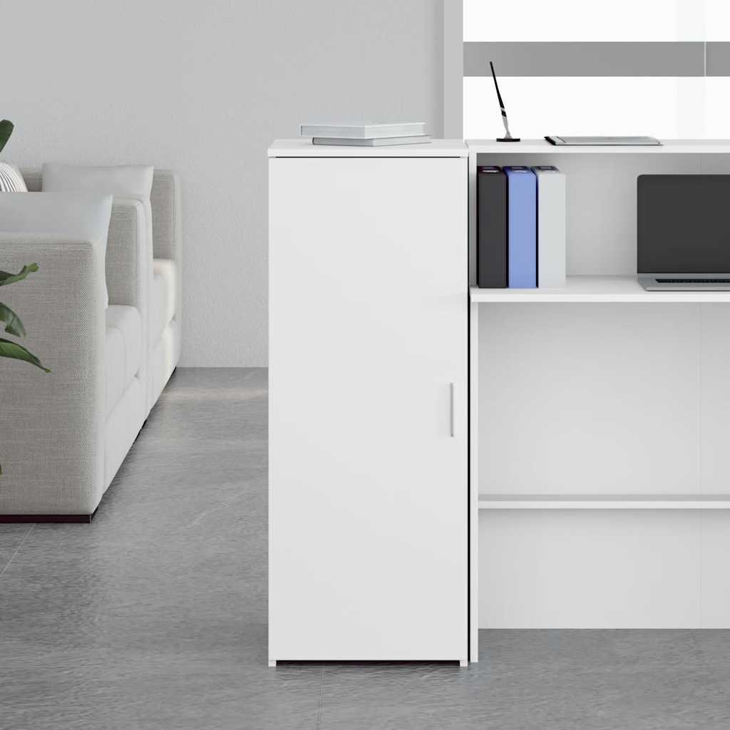 Mobiletto portaoggetti bianco 40x45x103,5 cm in legno ingegnerizzato | homemem39