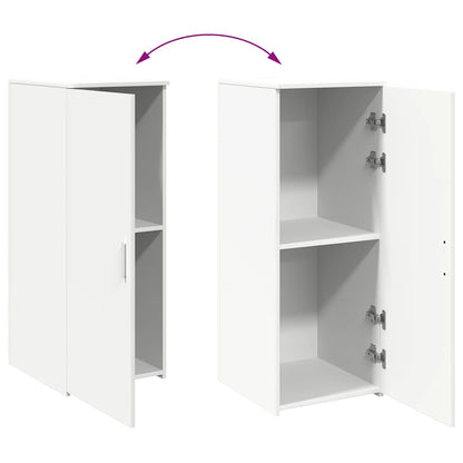 Mobiletto portaoggetti bianco 40x45x103,5 cm in legno ingegnerizzato | homemem39