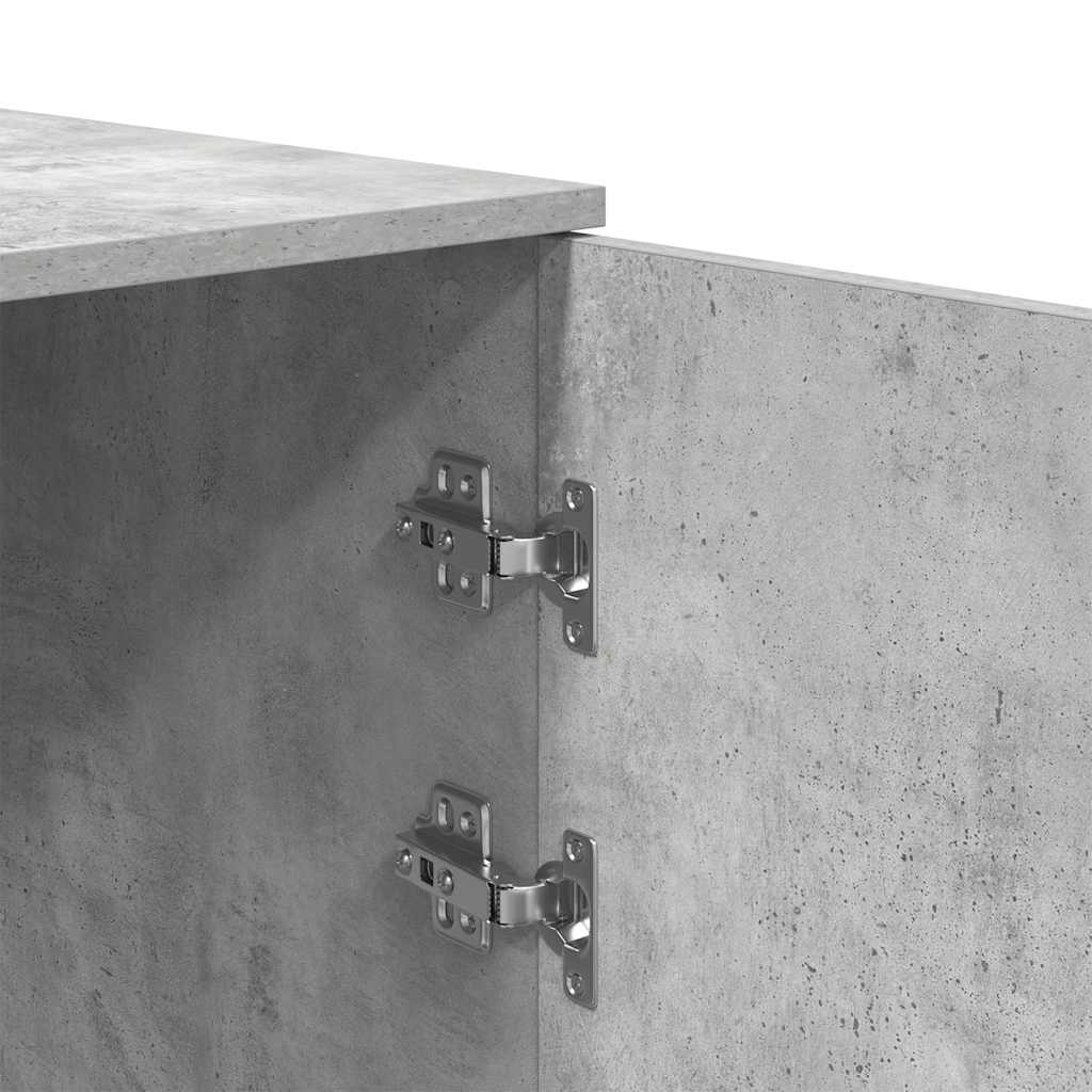 Mobile Portaoggetti Grigio Cemento 40x45x103,5 cm in Truciolato | homemem39